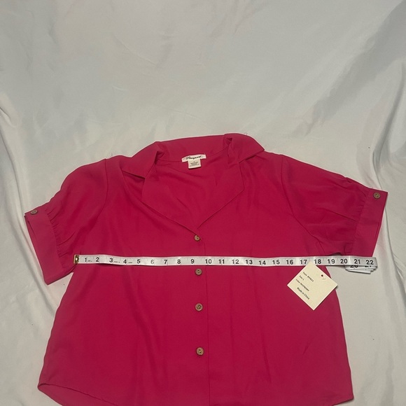 Passport Fuchsia Button-Down Shirt - Picture 5 of 8